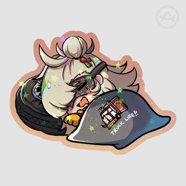 Piper sleep Sticker