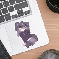 Tsuki Cozy Outfit Sticker