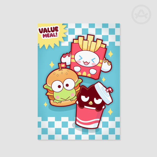 Sanrio Fast Food Print