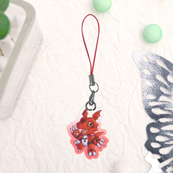 Guilmon phone charm