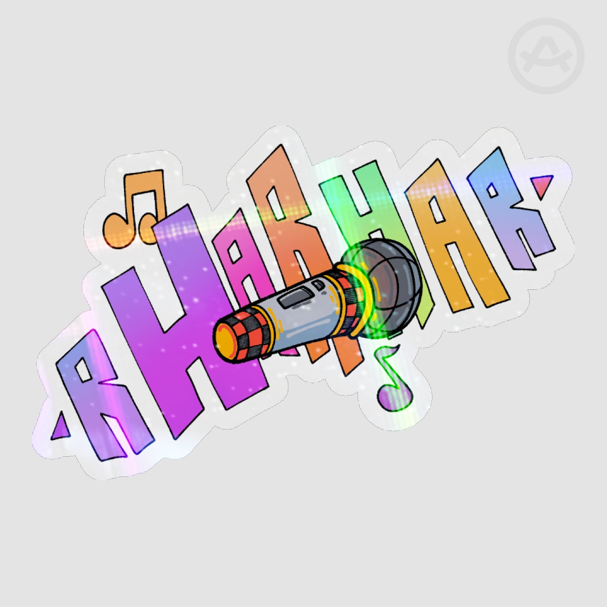 FNAF "Har Har Har" - Cross Rainbow Die Cut Sticker