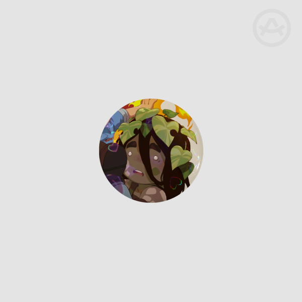 Monstera heart badge