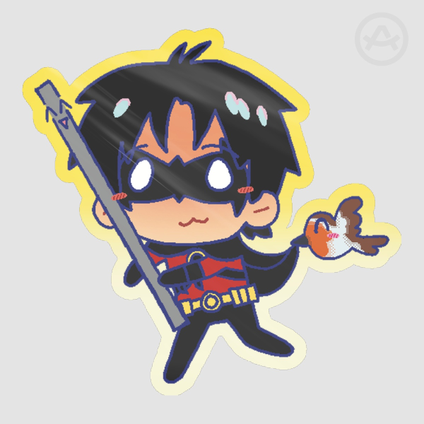 Tim Drake Animal Friend Sticker Flake