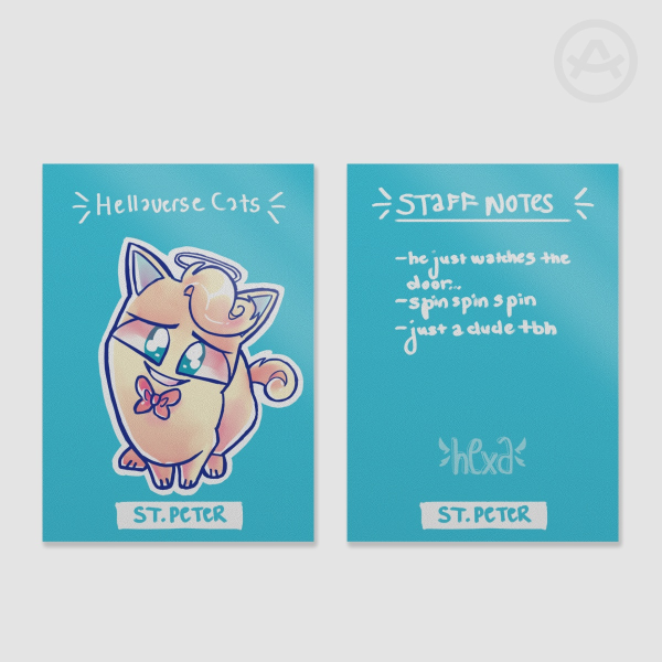Cat St. Peter || Hellaverse Cats Fan Card