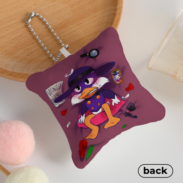 Darkwing duck/Negaduck Mini Pillow Keychain