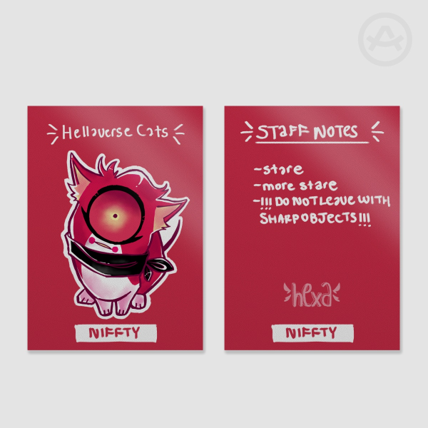 Cat Niffty || Hellaverse Cats Fan Card