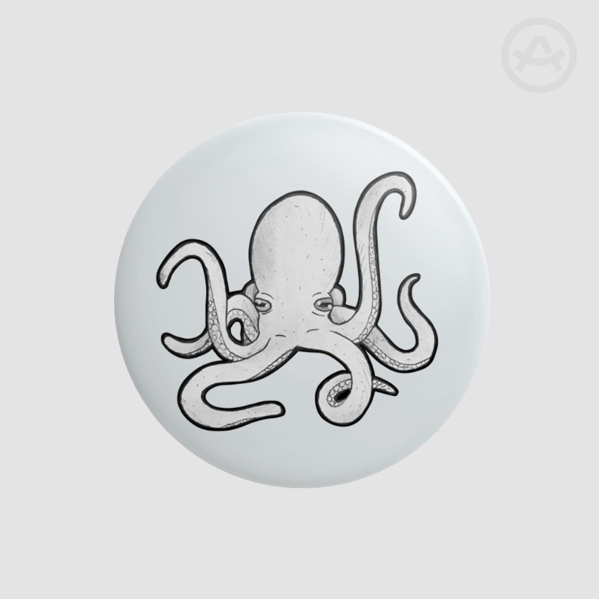 Octopus Pinback Button - 44mm