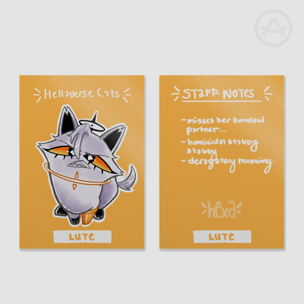 Cat Lute || Hellaverse Cats Fan Card