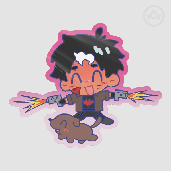 Jason Todd Animal Friend Sticker Flake
