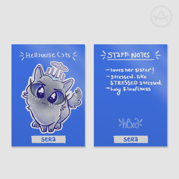 Cat Sera || Hellaverse Cats Fan Card