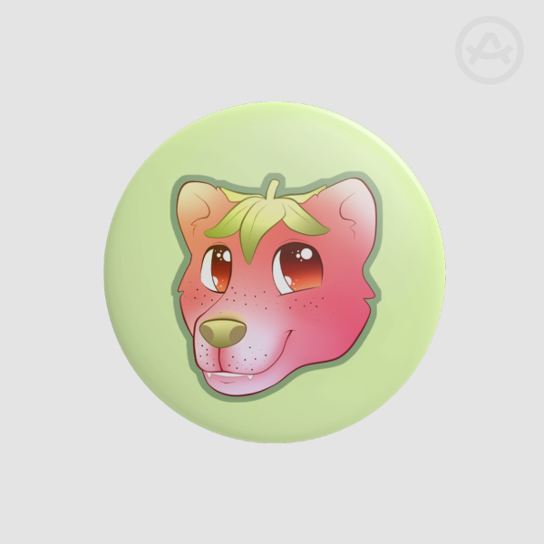 Strawbeary Pinback Button