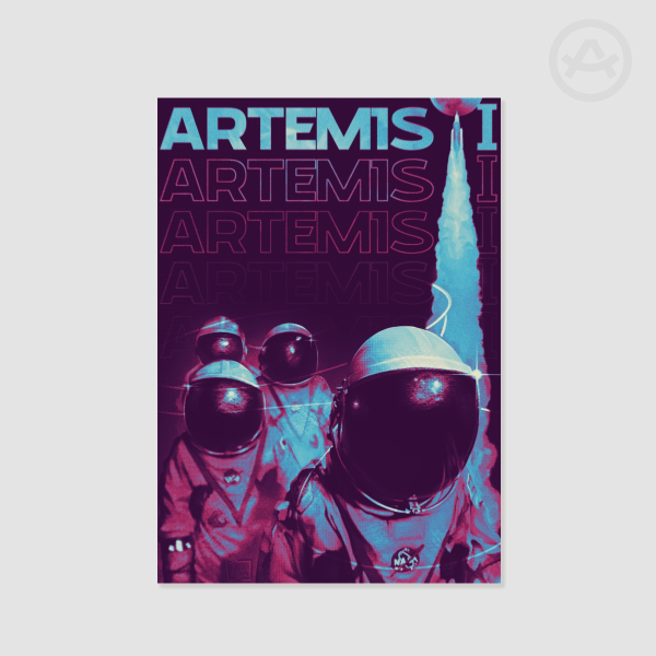 Crew Print Alternative cyan+ purple
