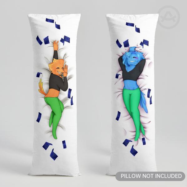 Orange / Blue addisons Body Pillowcase - 23.6"x70.9"(60x180cm)