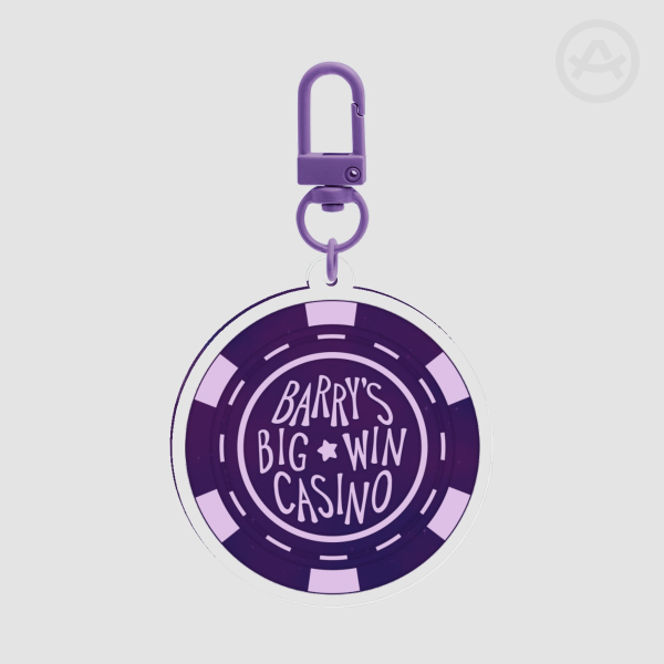 Barry's Big Win Casino Keychain