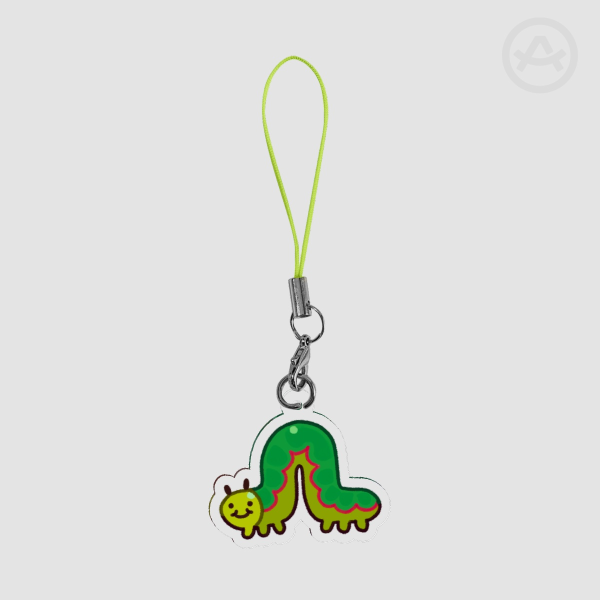 Inchworm Phone Charm