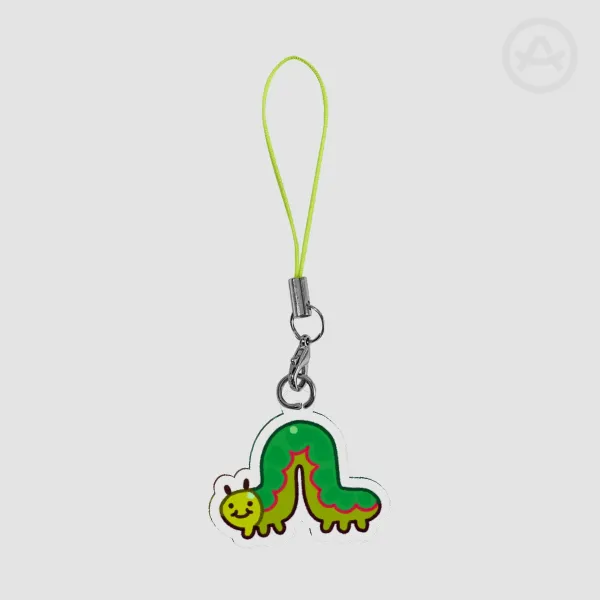 Inchworm Phone Charm
