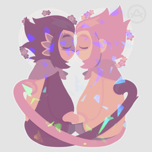 PeachFuzz Clear Vinyl Stickers