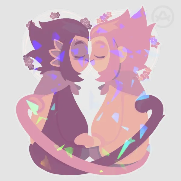 PeachFuzz Clear Vinyl Stickers