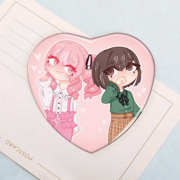 Mizuena Heart Shaped Badge
