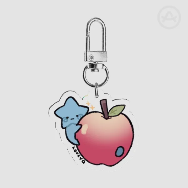 Blu Apple Mini Keychain