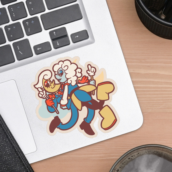 Rubberhose Weather Couple Sticker
