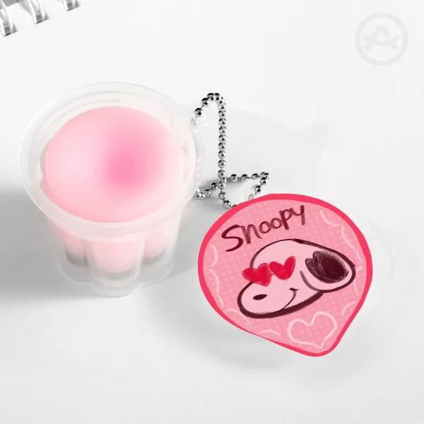 Snoopy Squishy Pudding Jelly Keychains