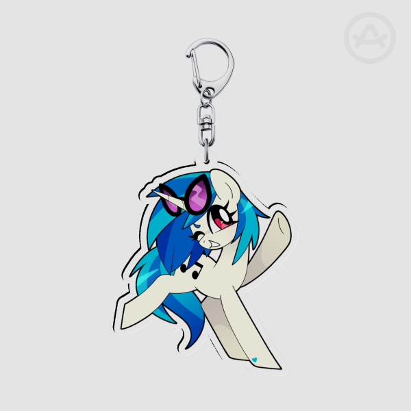 Vinyl Scratch/DJ PON3 Acrylic Keychains