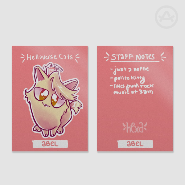 Cat Abel || Hellaverse Cats Fan Card