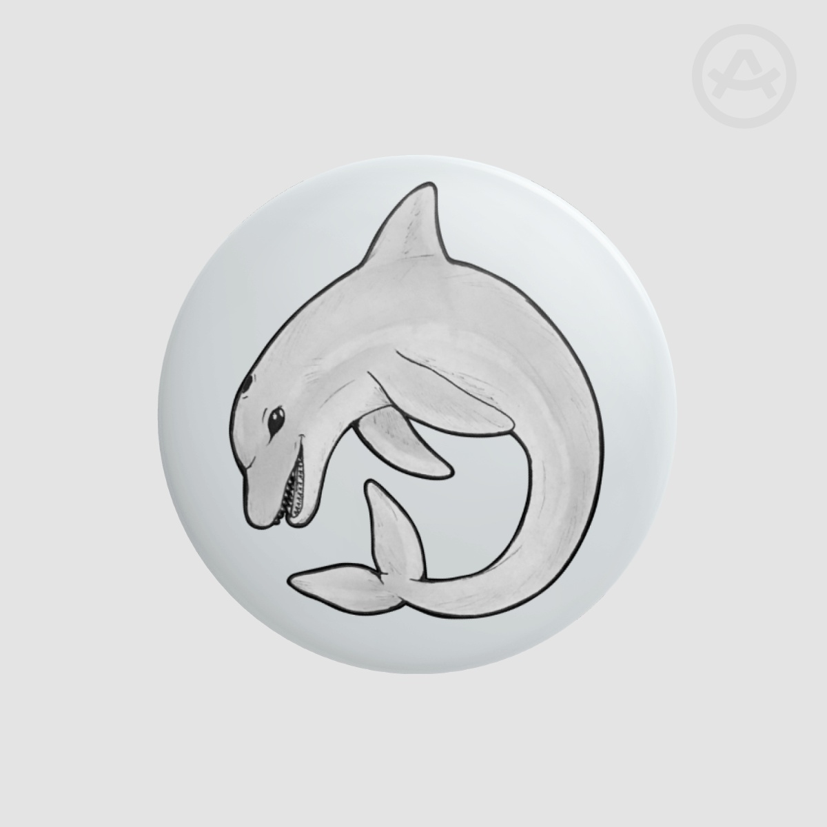 Dolphin Pinback Button - 44mm