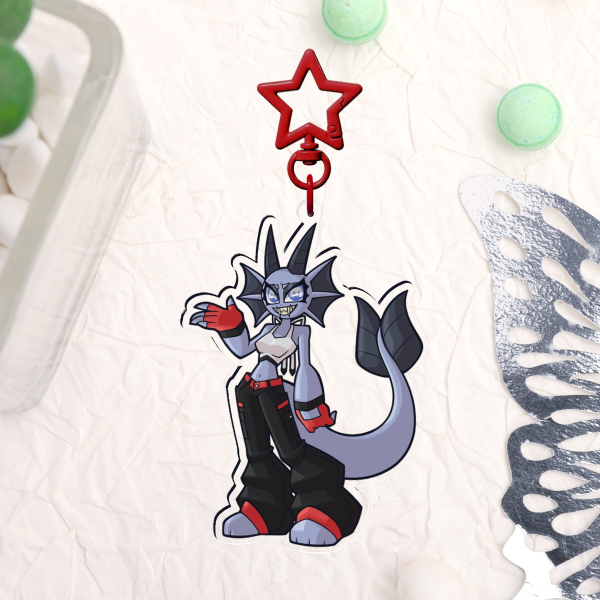 Discord Sea Serpent Acrylic Keychain