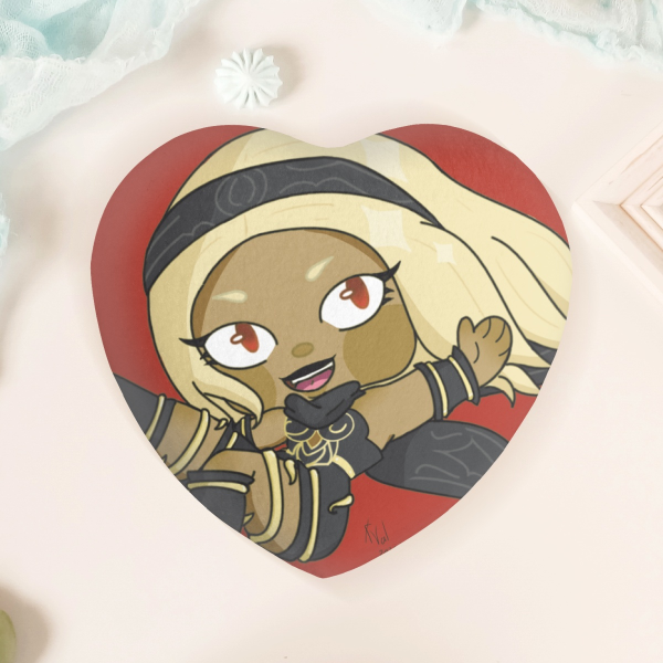 'Gravity Rush' Heart Shape Plush Badge