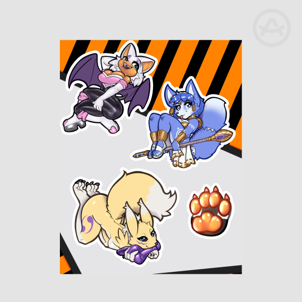 Sticker Sheet | Furry Waifus - Classic