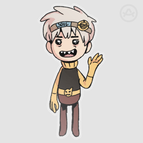 Soul Eater X Oxygen Not Included Vinyl Sticker