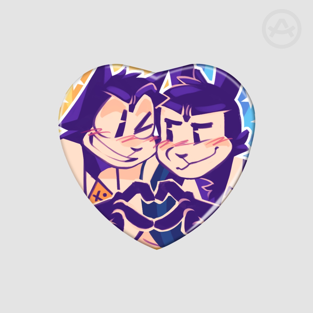 Luckycat Pin de corazon