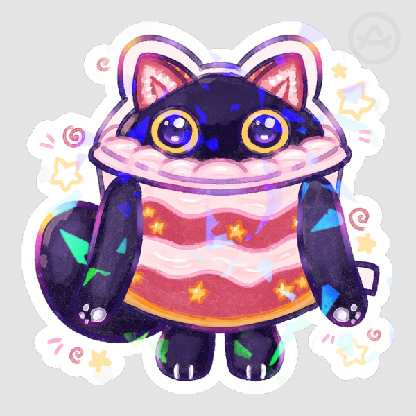 Cupsy Yummy Sparkly Sticker