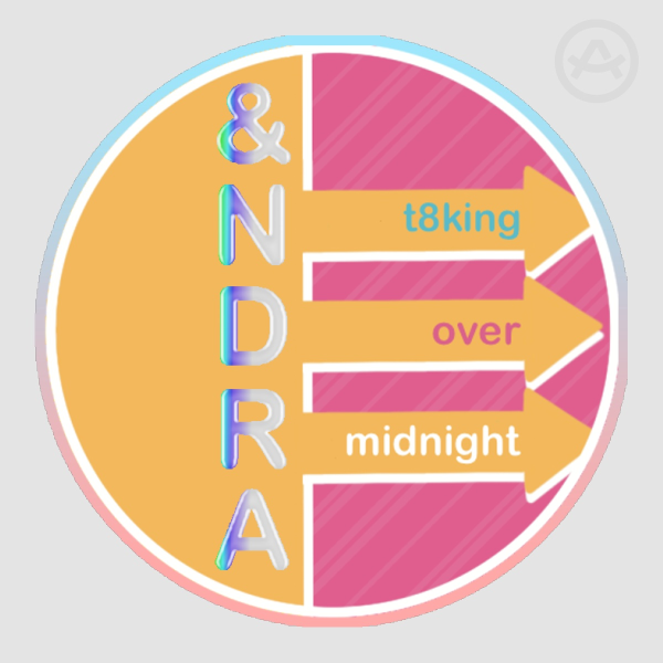 &NDRA - T8king Over Midnight | Holo Foil Sticker