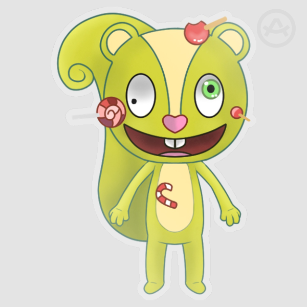 Nutty Vinyl Sticker