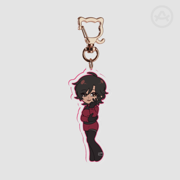 [Resident Evil] kitty in the red dress - Clear Acrylic Keychain