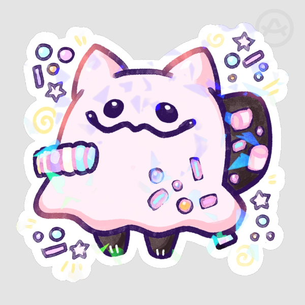 Marshmao Yummy Sparkly Sticker