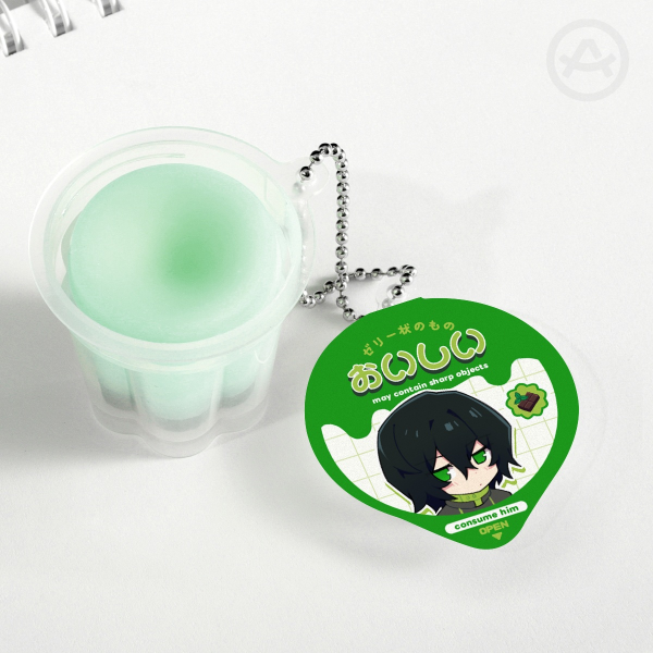 IAMI Ian Squishy Pudding Jelly Keychain