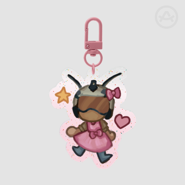 Colored Edge Acrylic Keychains