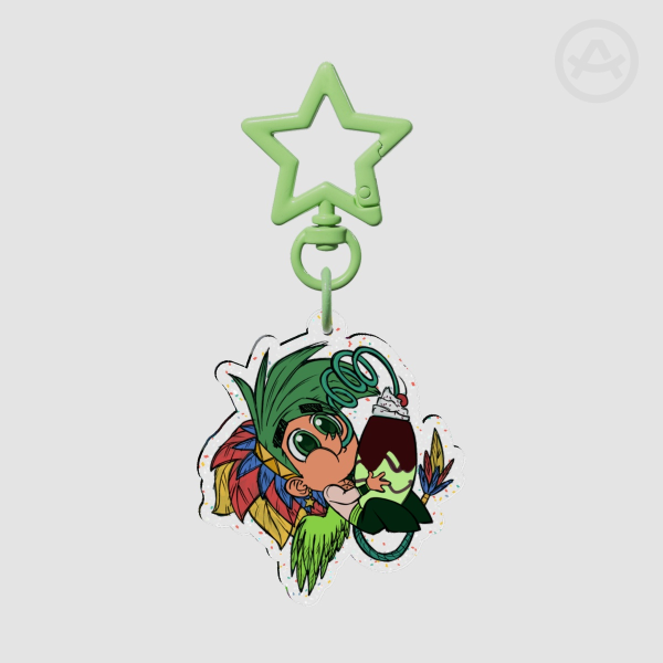 Cosmo Glitter Acrylic Keychain