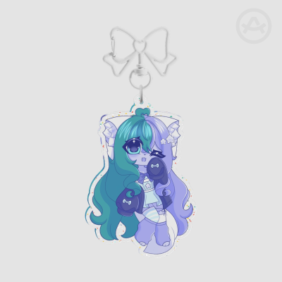 Sofi Rei Glitter Acrylic Keychain