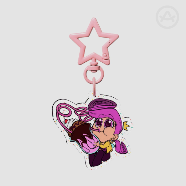 Wanda Glitter Acrylic Keychain