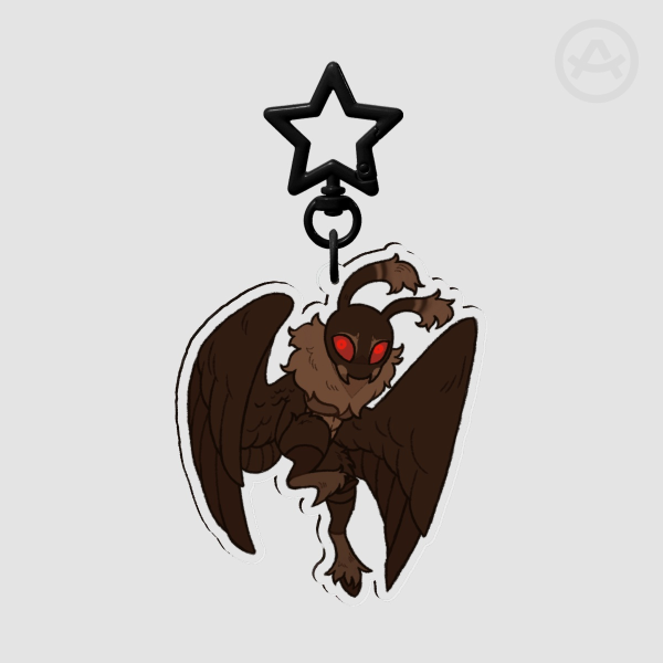 Mothman Acrylic Keychain