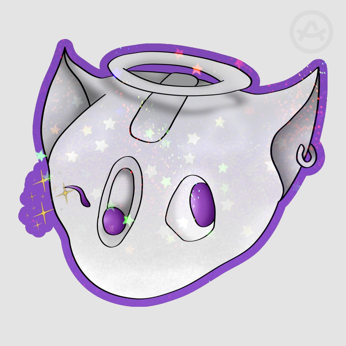 Aura head sticker