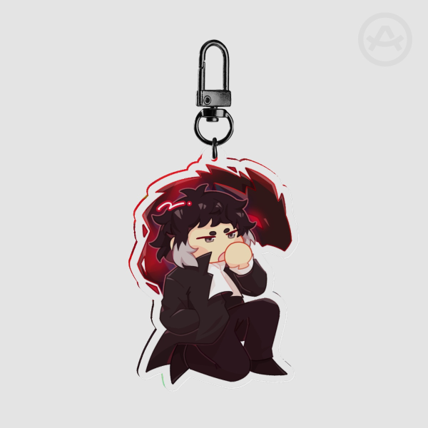 [BSD] Akutagawa Clear Acrylic Keychain 2.5in