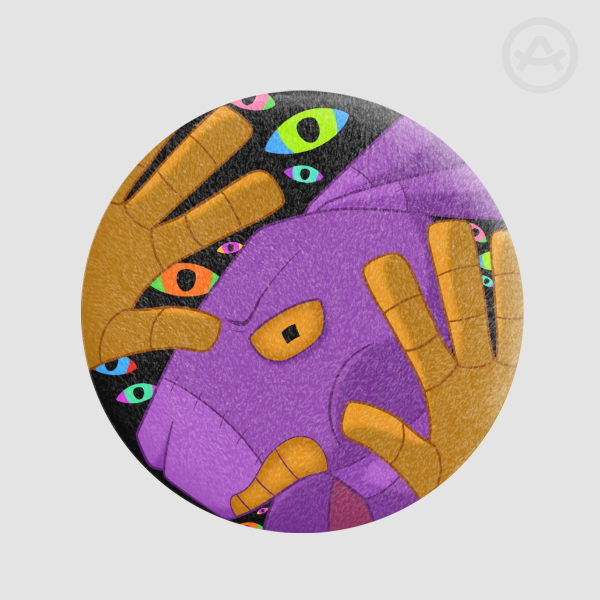 Jax Abstraction Plush Badge