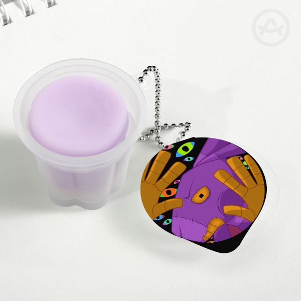 Jax Abstraction Squishy Pudding Jelly Keychain