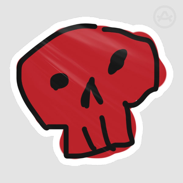 Soap's Mask COD Silly Doodle Sticker